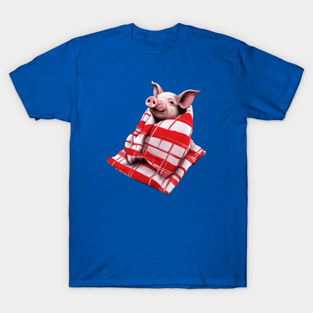 Funny Festive Pigs in Blankets Christmas Pun 4 T-Shirt by taiche